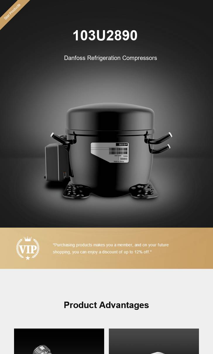Danfoss Compressor 103U2890, technical parameters pdf, structure diagram